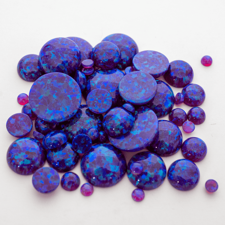 Sleepy Lavender Opal Round Cabochon - The Opal Dealer