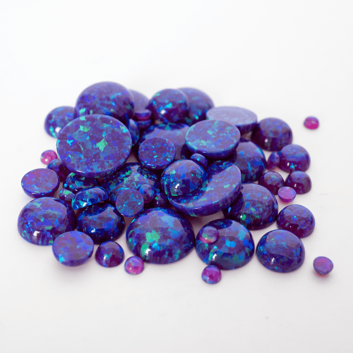 Sleepy Lavender Opal Round Cabochon - The Opal Dealer