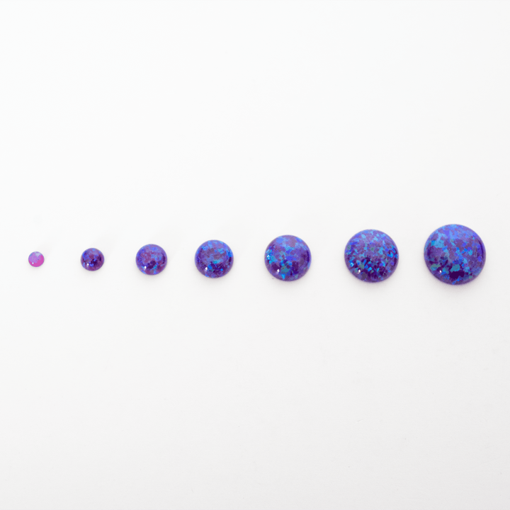 Sleepy Lavender Opal Round Cabochon - The Opal Dealer