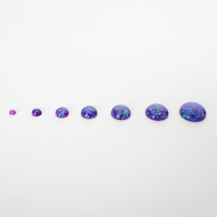 Sleepy Lavender Opal Round Cabochon - The Opal Dealer