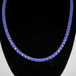 Sleepy Lavender Opal Tennis Necklace