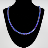 Sleepy Lavender Opal Tennis Necklace