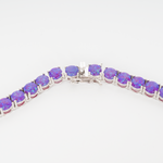 Sleepy Lavender Opal Tennis Necklace