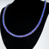 Sleepy Lavender Opal Tennis Necklace