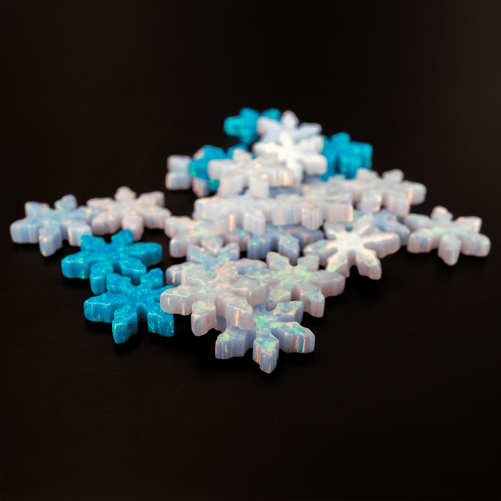 Opal Snowflake Charm - The Opal Dealer