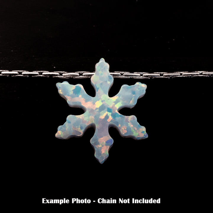 Opal Snowflake Charm - The Opal Dealer