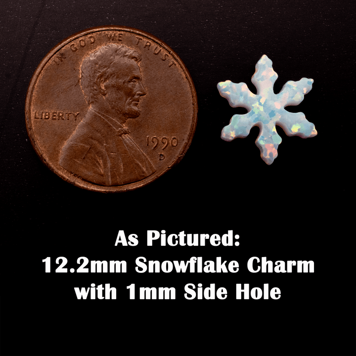Opal Snowflake Charm - The Opal Dealer