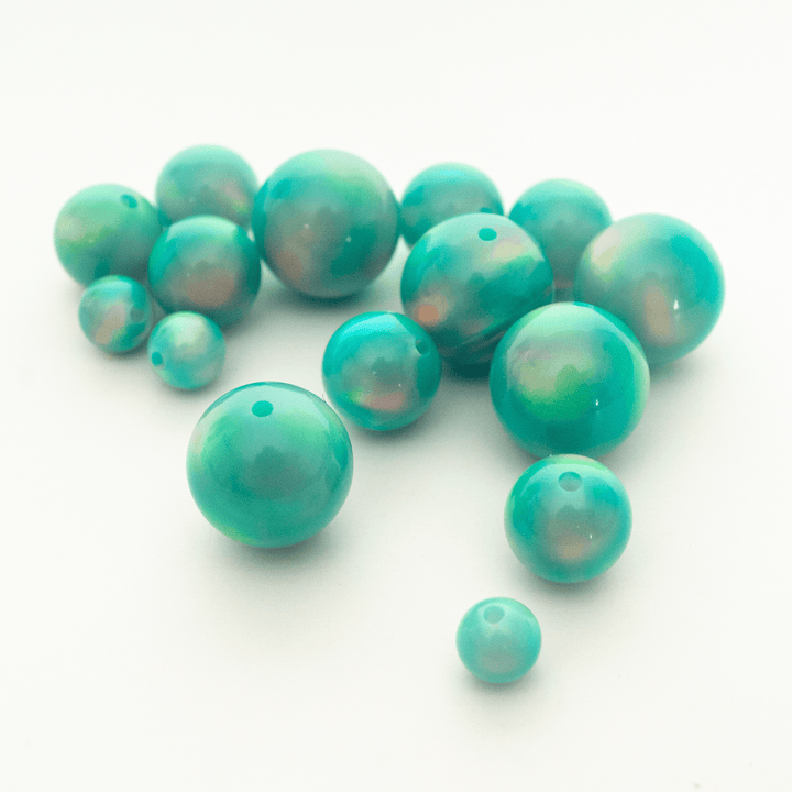 Teal Rainbow Opalescence Craft Beads - The Opal Dealer