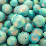 Teal Rainbow Opalescence Craft Beads
