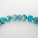 Teal Rainbow Opalescence Beaded Bracelet