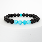 Turquoise Opal & Lava Stone Beaded Bracelet