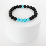 Turquoise Opal & Lava Stone Beaded Bracelet - New Design