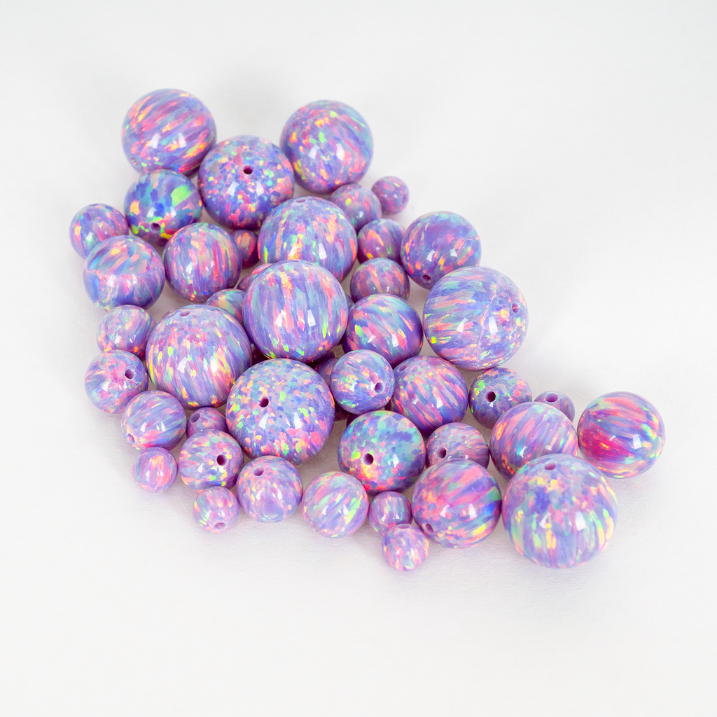 UV REACTIVE STACK BEADS PINK/PURPLE