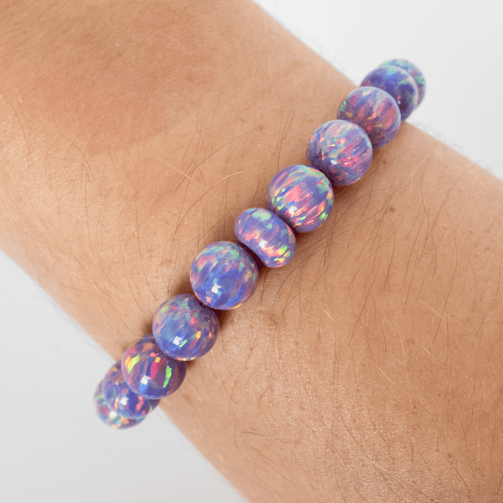 Ultra Violet Opal Beaded Bracelet - The Opal Dealer