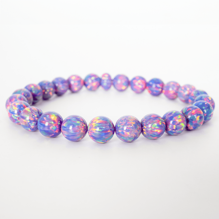 Ultra Violet Opal Beaded Bracelet - The Opal Dealer