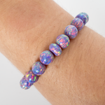 Ultra Violet Opal Beaded Bracelet