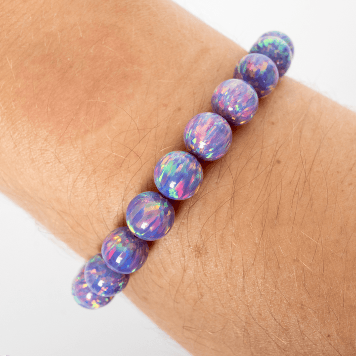 Ultra Violet Opal Beaded Bracelet - The Opal Dealer