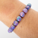 Ultra Violet Opal Beaded Bracelet
