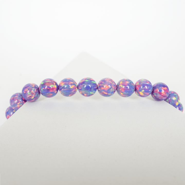 Ultra Violet Opal Beaded Bracelet - The Opal Dealer
