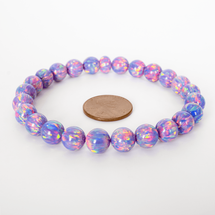 Ultra Violet Opal Beaded Bracelet - The Opal Dealer