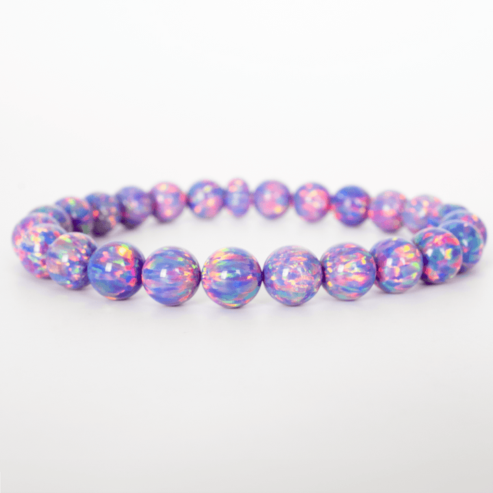 Ultra Violet Opal Beaded Bracelet - The Opal Dealer