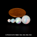 White Rainbow Opalescence Craft Beads