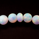 White Rainbow Opalescence Beaded Bracelet