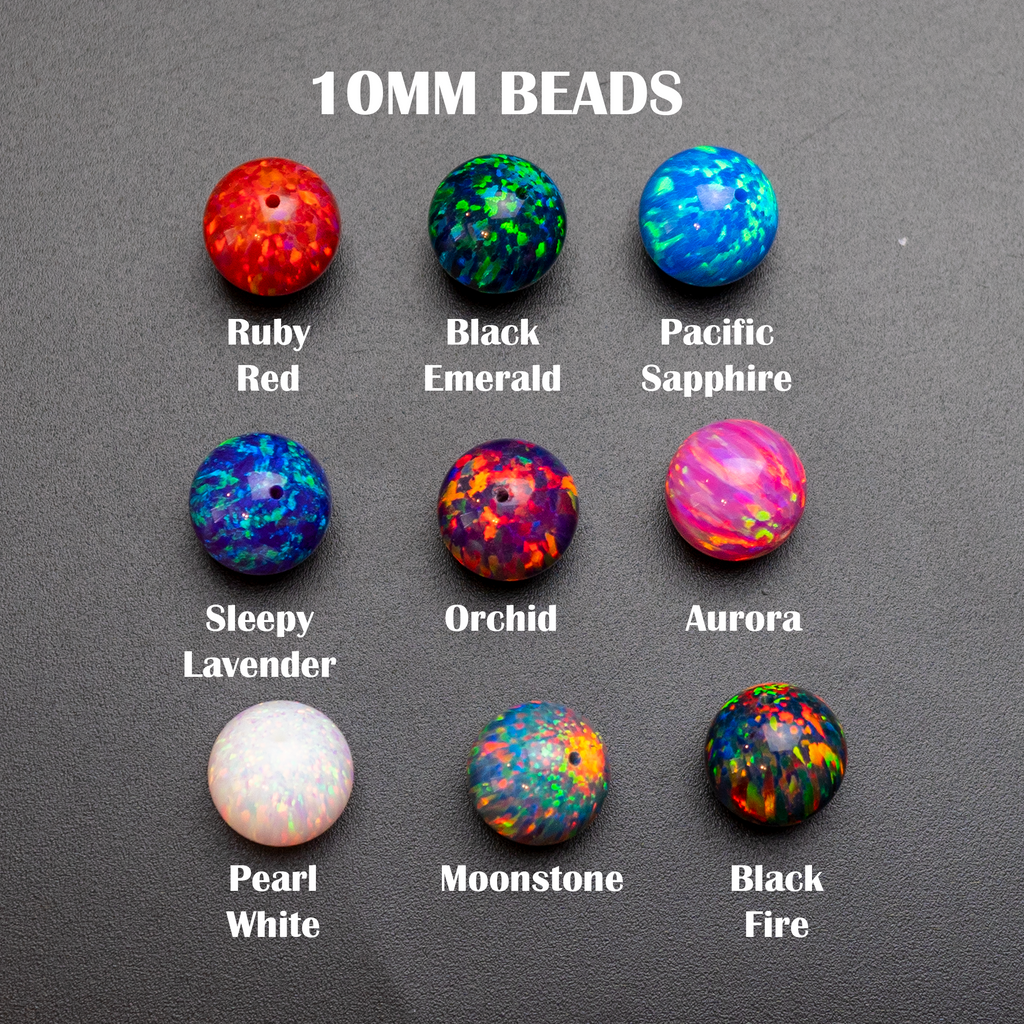 Rainbow Opal Beads - Multi Pack of 10mm Opal Beads - Beads for