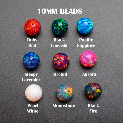 Rainbow Opal Beads - Multi Pack of 10mm Opal Beads