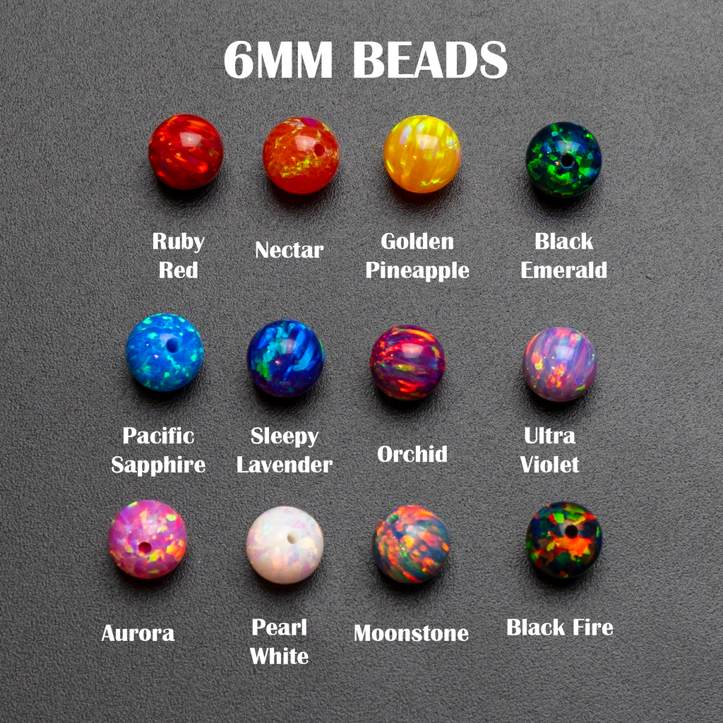 Rainbow Opal Beads - Multi Pack of 6mm Opal Beads - Beads for Jewelry – The  Opal Dealer