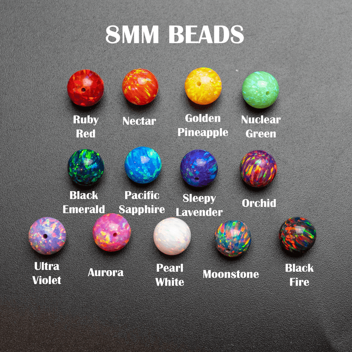 Opal Bead Variety Pack - Pick Your Own Pack of 8mm Opal Beads - The Opal Dealer