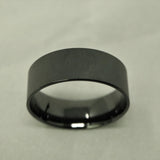 Black Ceramic Ring Blank/Liner 8mm Wide