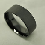 Black Ceramic Ring Blank/Liner 8mm Wide