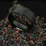 Black Ceramic Ring Blank/Liner 8mm Wide