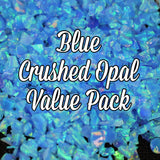 All Blue Crushed Opal Value Pack - 9 Grams Total