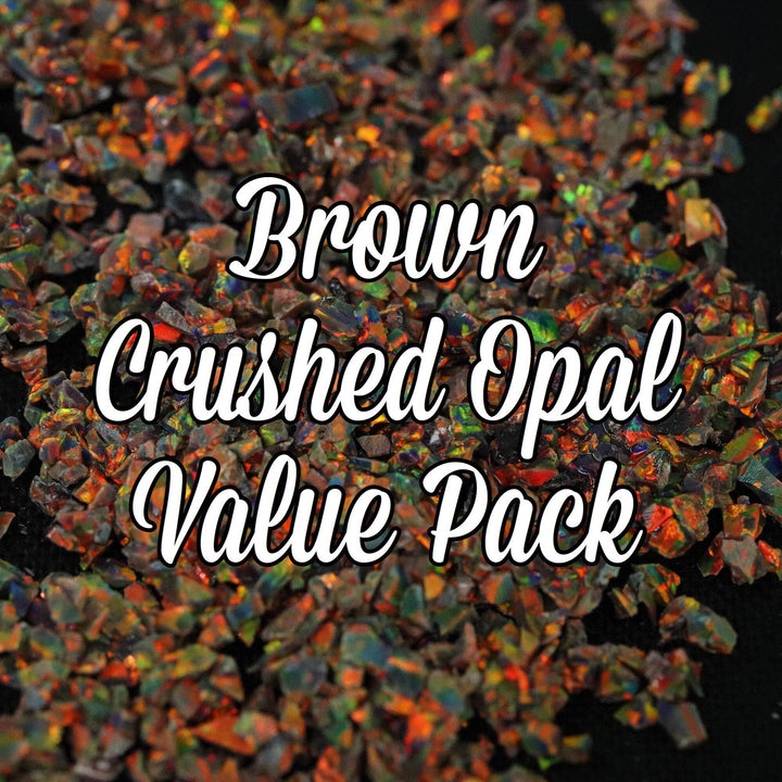 All Brown Crushed Opal Value Pack - 3 Grams Total - The Opal Dealer
