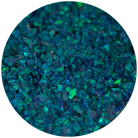 Caribbean Blue Crushed Opal