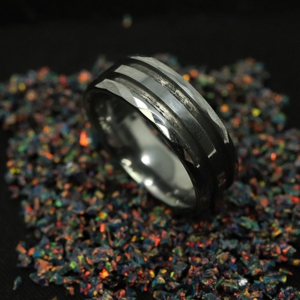 Ring Core Faceted Tungsten Double Channel Ring Blank for Ring