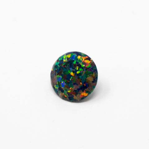 Opal Faceted Stone Diamond Cut Black Fire Opal for Jewelry Making The Opal Dealer
