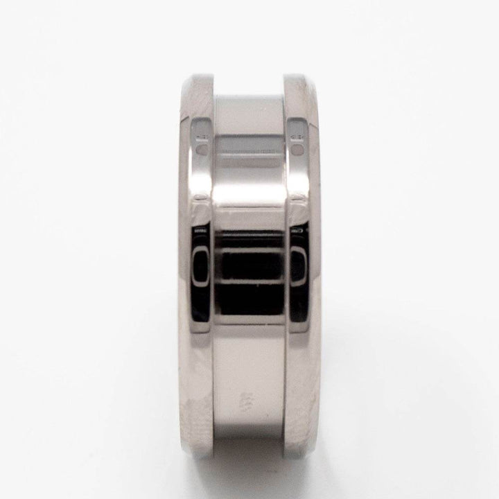 Titanium Ring Blank 8mm Wide 4mm Channel - The Opal Dealer