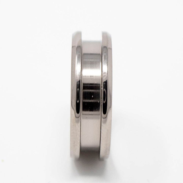 Titanium Ring Blank 6mm Wide 3mm Channel - The Opal Dealer