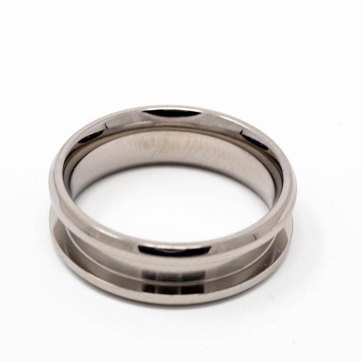 Titanium Ring Blank 6mm Wide 3mm Channel - The Opal Dealer