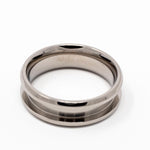 Titanium Ring Blank 6mm Wide 3mm Channel