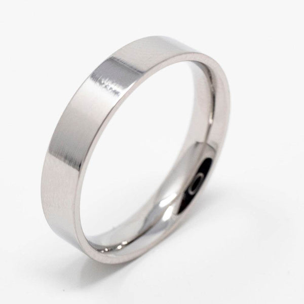 Stainless Steel Ring Blank/Liner 4mm Wide - The Opal Dealer