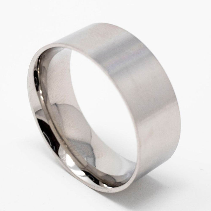 Stainless Steel Ring Blank/Liner 8mm Wide - The Opal Dealer