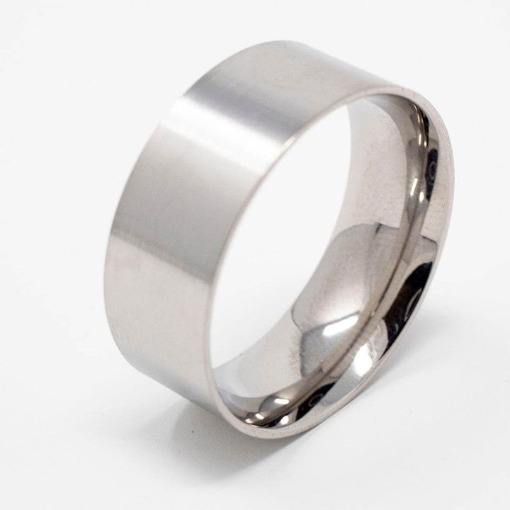 Stainless Steel Ring Blank/Liner 8mm Wide - The Opal Dealer