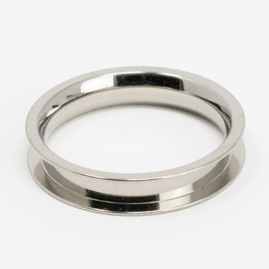 Titanium Ring Blank - 4mm Wide 2mm Channel - Ring for Jewelry Inlays – The  Opal Dealer