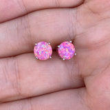 Aurora Opal Stud Earrings