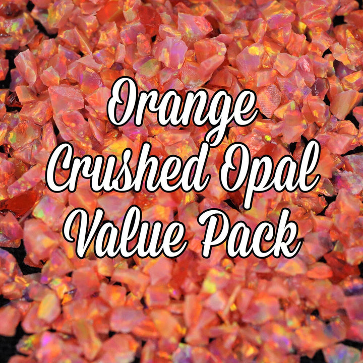 All Orange Crushed Opal Value Pack - 3 Grams Total - The Opal Dealer