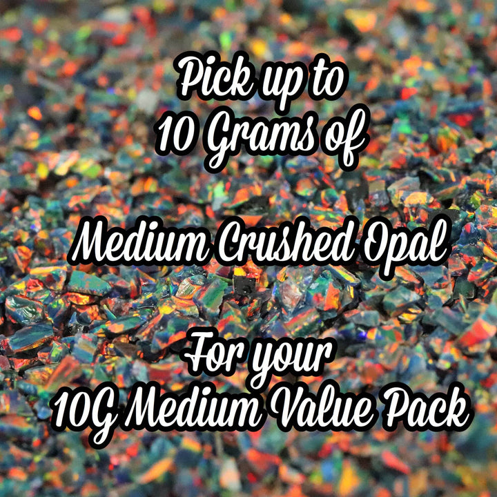 10G Pack Medium Size Crushed Opal - The Opal Dealer